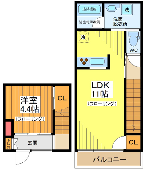 【間取り】 | ユニテラス三軒茶屋