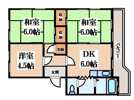 【間取り】 | 江尻マンション