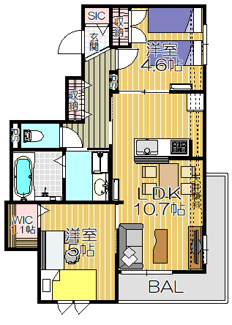 【間取り】 | シャノーブル本山中町