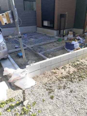 住道　三住町新築一戸建ての前面道路含む現地写真