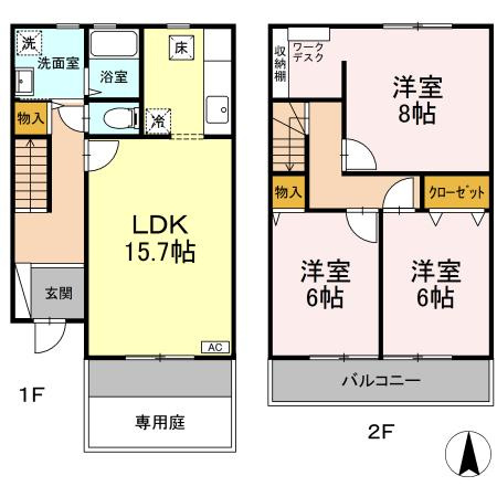 【間取り】 | サニーサイドⅢ