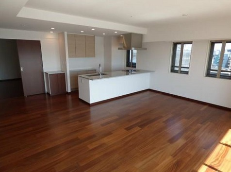 千代田区五番町の賃貸マンションの居間・リビング