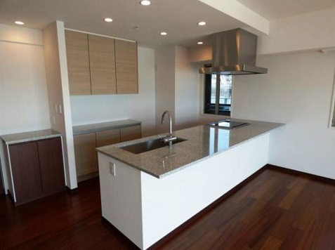 千代田区五番町の賃貸マンションのキッチン