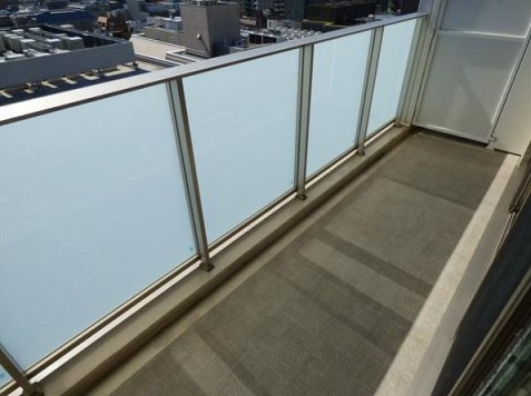 千代田区五番町の賃貸マンションのバルコニー