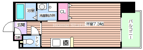 【間取り】 | ライジングコート姫島駅前