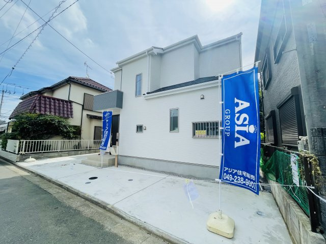 川越笠幡　新築戸建の外観|現地（2022年9月）撮影