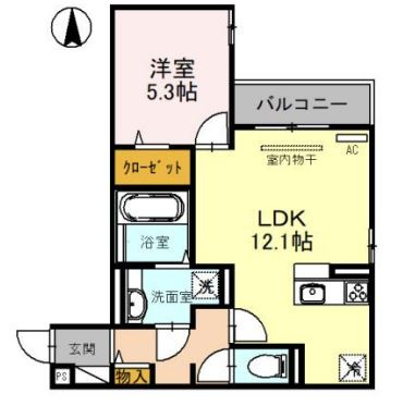 【間取り】 | ル・コフレ深江橋