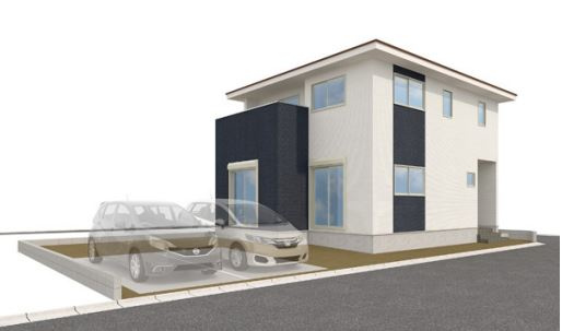 高崎市新町40期（全2棟）2号棟の外観パース|2号棟