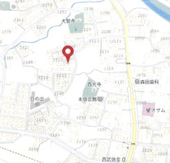日の出町平井　売地の地図