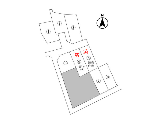 【区画図】 | 高知市玉水町/8区画