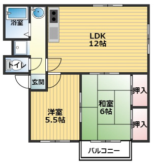 【間取り】 | ハイツオギタ
