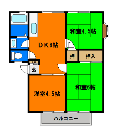 【間取り】 | グリーンハイツ | ≪ねいばーふっど千葉店≫は新生活を応援いたします！