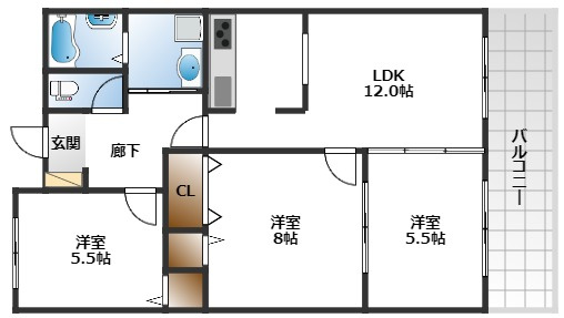 【間取り】 | アビタシオン3