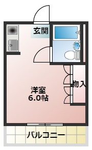 コーポ一の宮の間取り