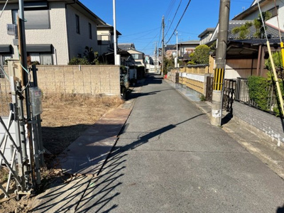 【前面道路含む現地写真】 | 城陽市寺田樋尻1号地　売土地