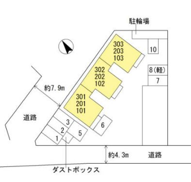 【区画図】 | パレス上野芝