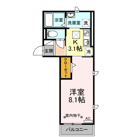 レジデンス大府駅クロス　　刈谷市近郊の賃貸ならクラスホーム刈谷店の間取り