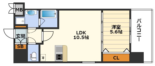 スプランディッド梅田北の間取り