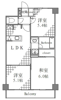 【間取り】 | リヴィエルバーグ西大島