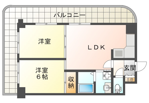 ハッピーコート明石の間取り