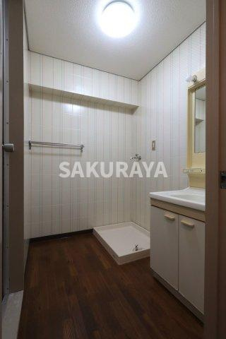 モンシャトー足利成和の洗面所|2025年4月撮影。