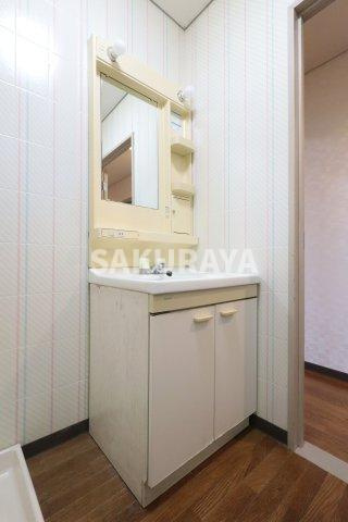 モンシャトー足利成和の独立洗面台|2025年4月撮影。