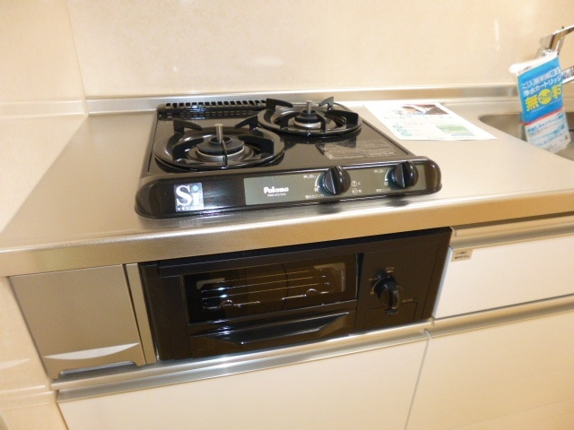 クレール壱番館のキッチン|ガスコンロ