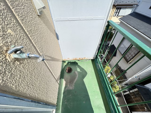 嶋村マンションのバルコニー