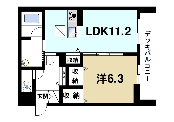 シャーメゾン　リアン　富雄元町の間取り