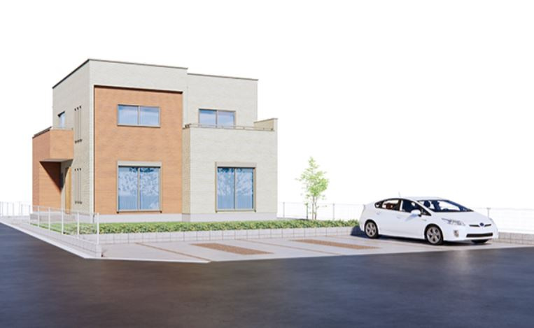 佐波郡玉村町板井（全1棟）1号棟の外観パース|外観パースです