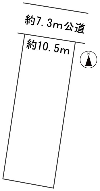 ５９５８３　羽島市福寿町浅平土地の区画図