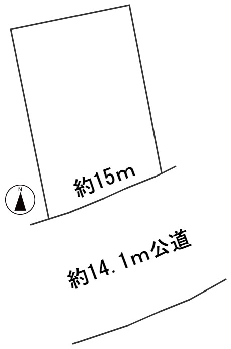 ５９５８２　羽島市福寿町平方土地の区画図
