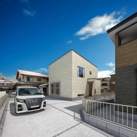 新築住宅)サンコート八女郡広川町新代9号地の外観パース