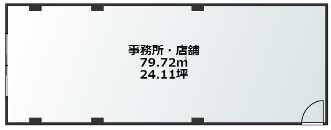 【間取り】 | 北区天満1丁目7-9　貸店舗事務所1階