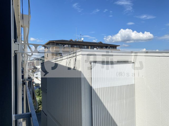 リズム柏原のバルコニー