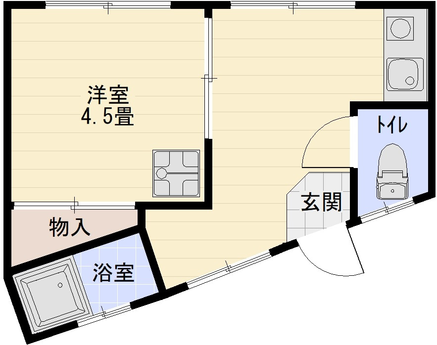リズム柏原の間取り