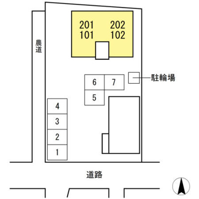 【区画図】 | ボナール安岡