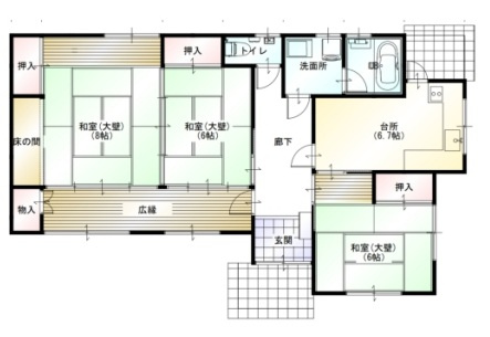 【間取り】 | 西大寺新戸建