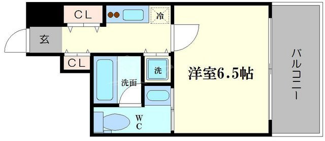 リーガルあみだ池新町の間取り