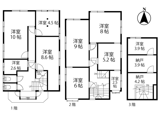 【間取り】 | ジャルダンC | お部屋は10SRタイプ！事務所利用もOK♪お気軽にお問い合わせください！