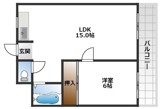 【間取り】 | リバーサイドマンション・レオ