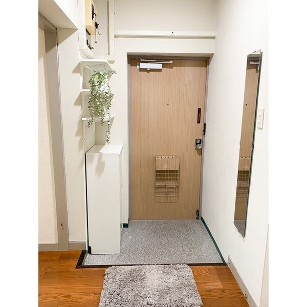 江南団地212棟204号室の玄関