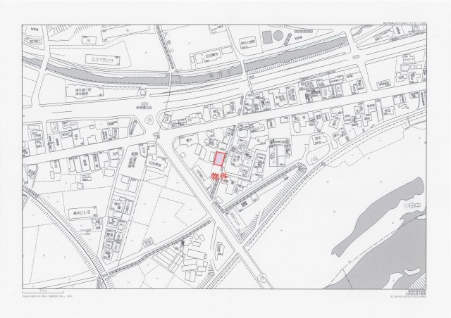 津山市小田中　売土地52.37坪の地図