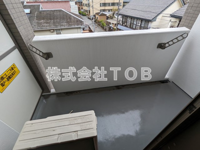 【バルコニー】 | プチ・シェル | ※別号室同間取り参考写真です