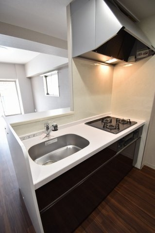 大阪市東成区東今里３丁目の賃貸マンションのキッチン