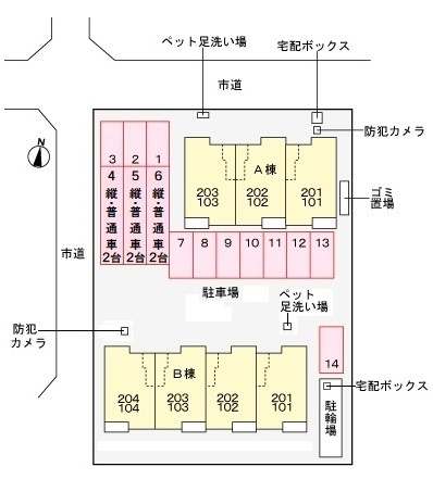 グランツブリーゼAの区画図