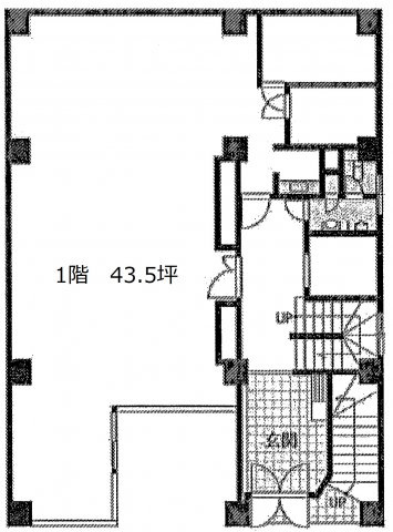 豊島区南池袋１丁目の店舗一部の間取り