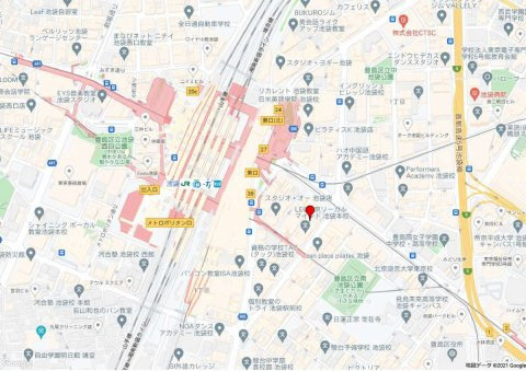 豊島区南池袋１丁目の事務所の地図