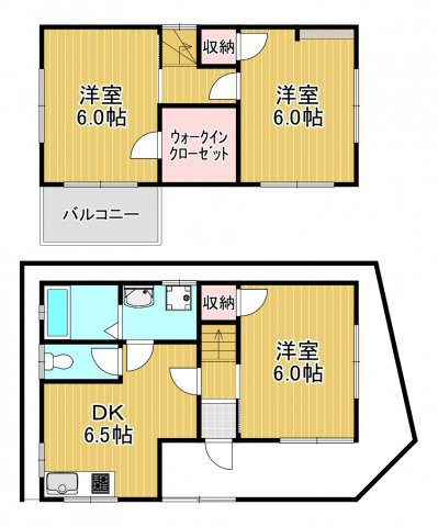 東野中戸建の間取り