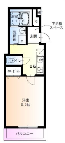 【間取り】 | フジパレス東羽衣Ⅰ番館